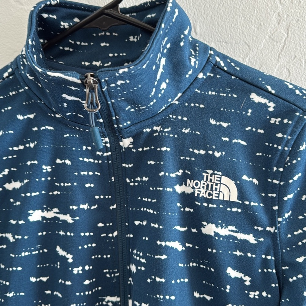 The North Face Teal Blue Full Zip LS Jacket